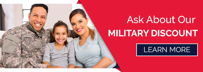 ask about our military discount banner