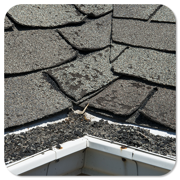 broken shingles