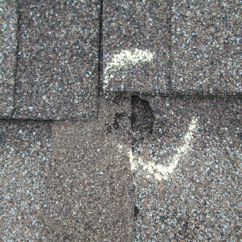 hail damage on roof