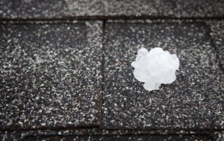 hail on roof