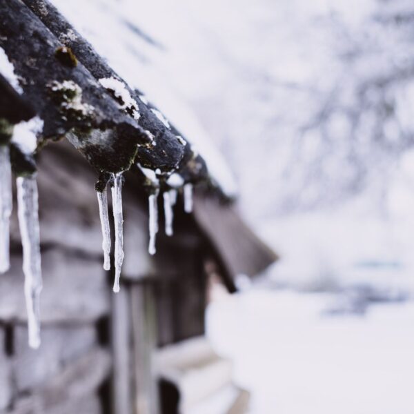 Ice on roof.